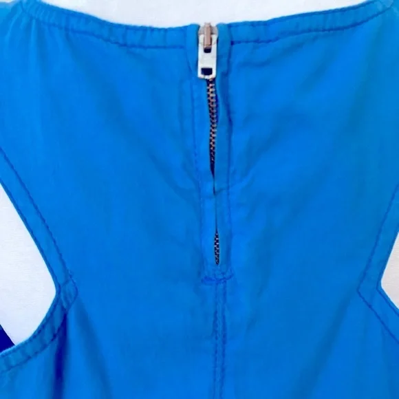 Stella McCartney Blue Sleeveless Cotton Dress Size 42 - Picture 8 of 11